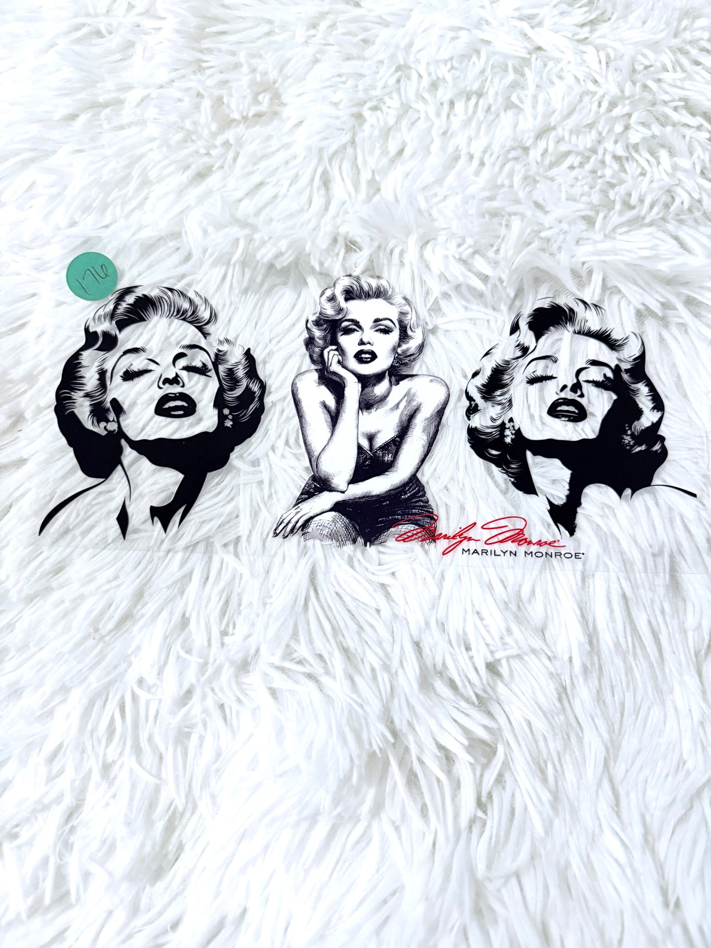 W164. Marilyn Monroe Black n White Tumbler Wrap