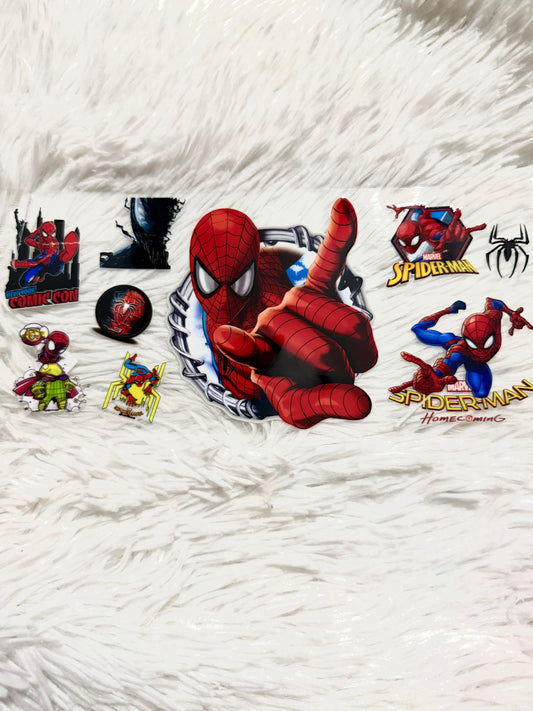 W136. Spiderman Versions Tumbler Wrap
