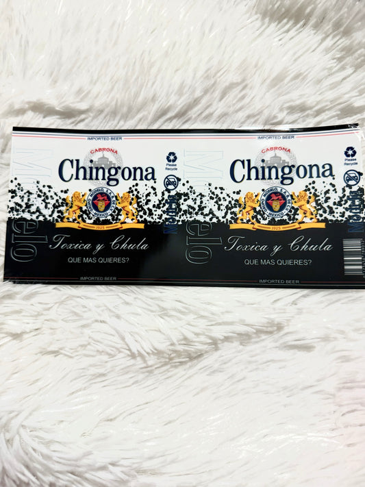 W124. Chingona Modelo Toxica Tumbler Wrap