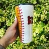 Baseball Tumbler Stainless Steel Tumbler Personalize It By Belle 