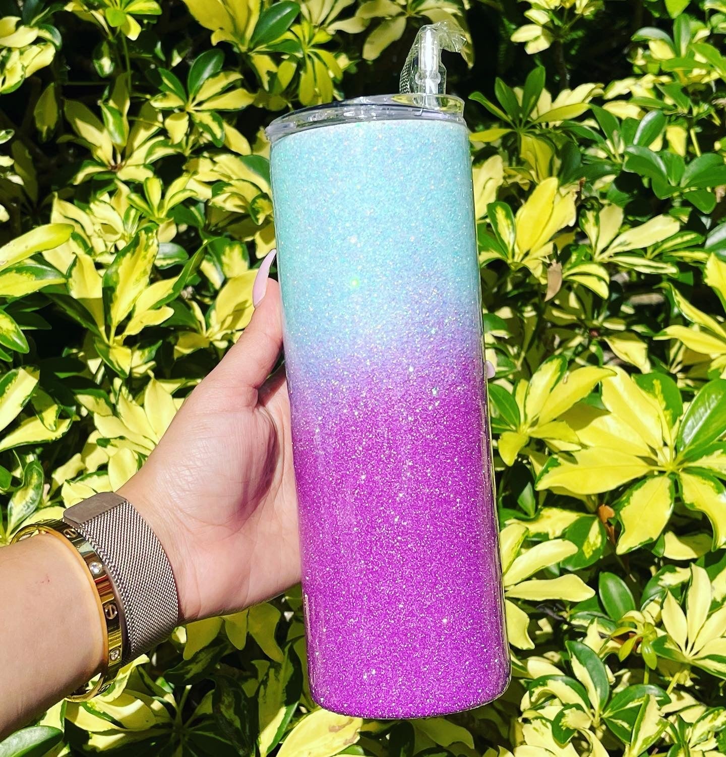 Blue & Lavender Ombre Tumbler Stainless Steel Tumbler Personalize It By Belle 
