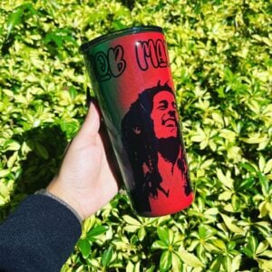 Bob Marley Inspired Tumbler Stainless Steel Tumbler Personalize It By Belle, LLC 