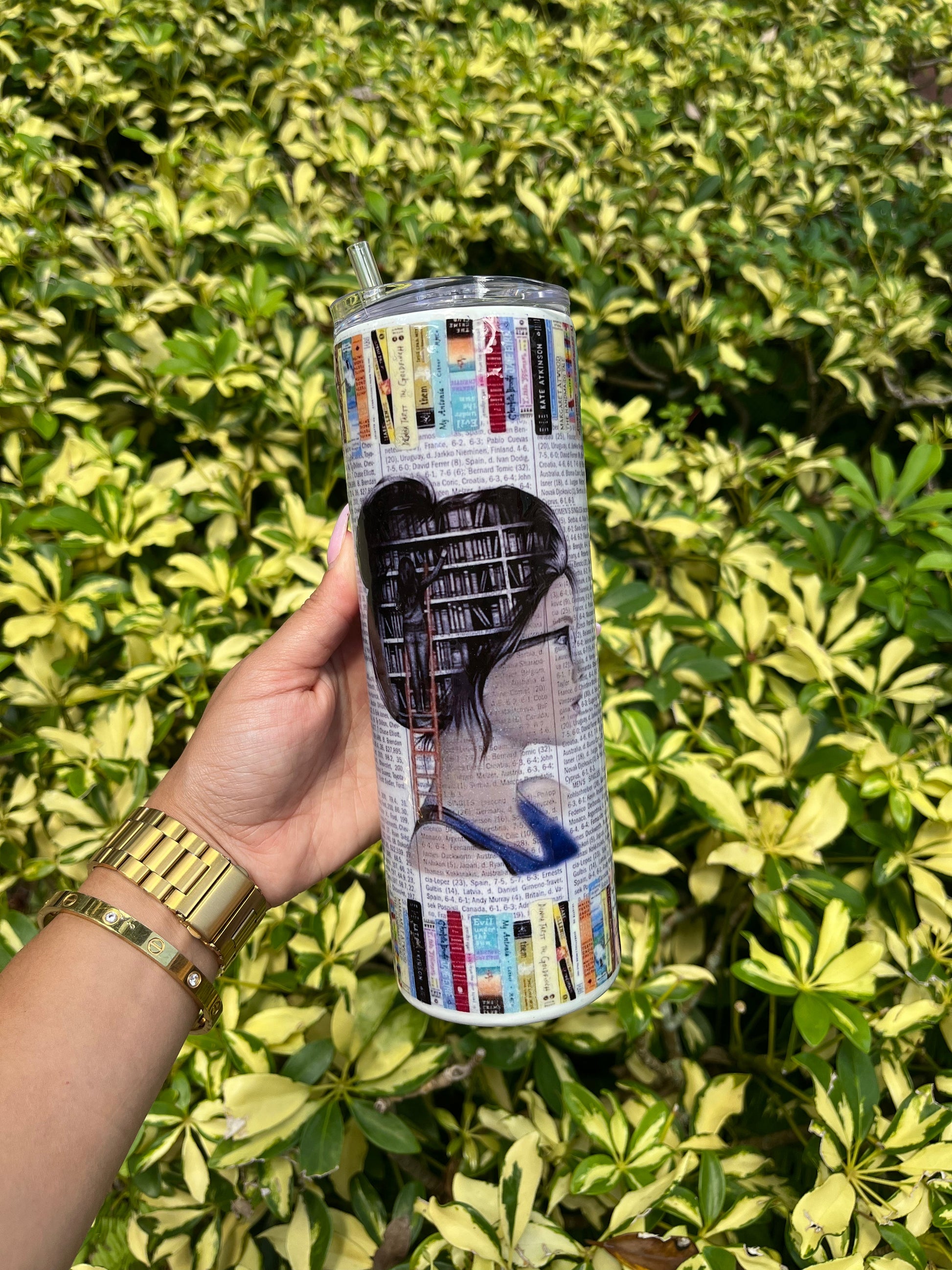 Bookworm Tumbler Stainless Steel Tumbler Personalize It By Belle 