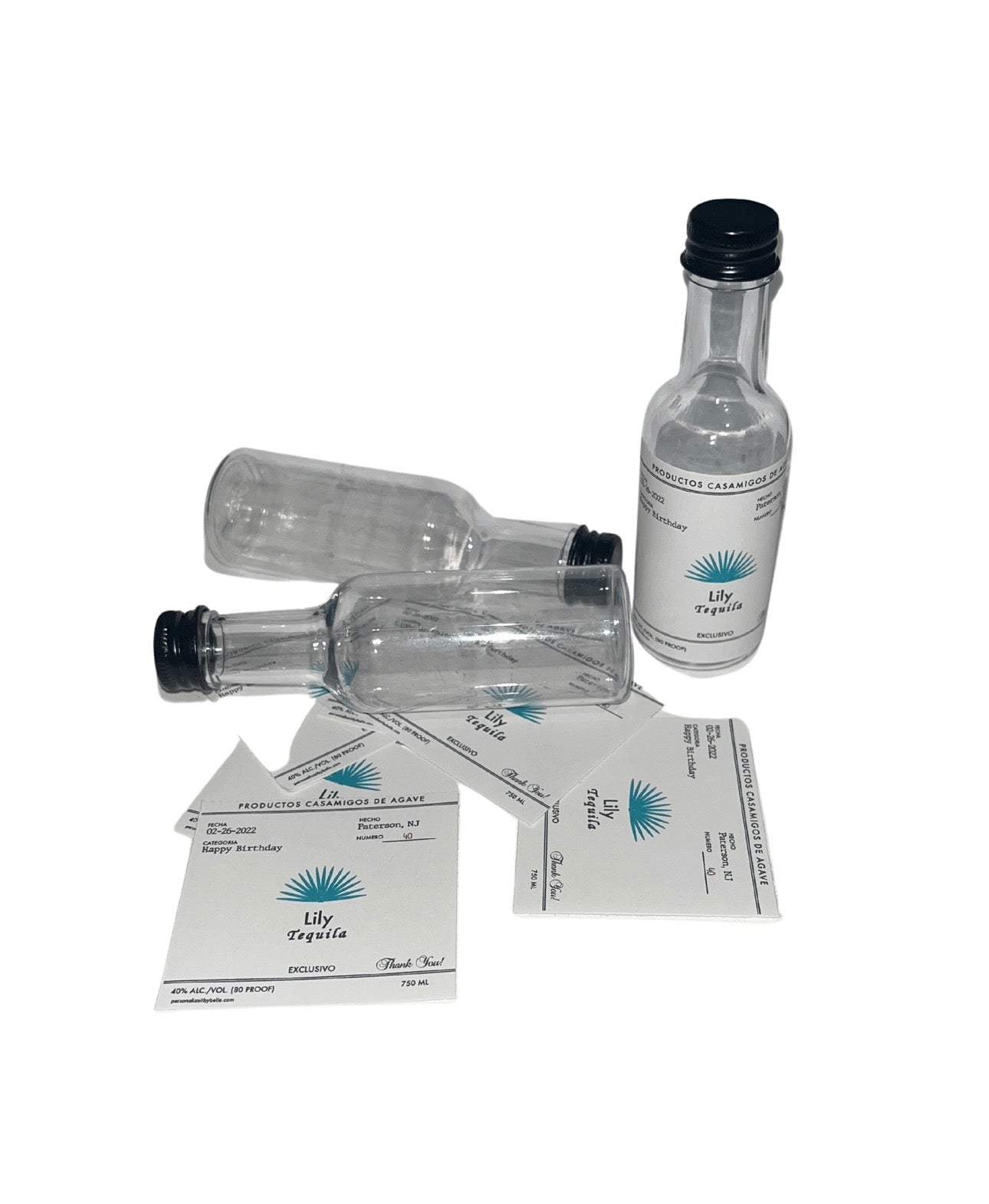 Casamigos Party Favor Bottles (24) Party Supplies Personalize It By Belle, LLC 