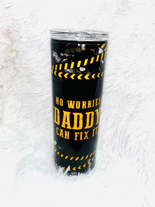DADDY Fix It Stainless Tumbler Stainless Steel Tumbler Personalize It By Belle 