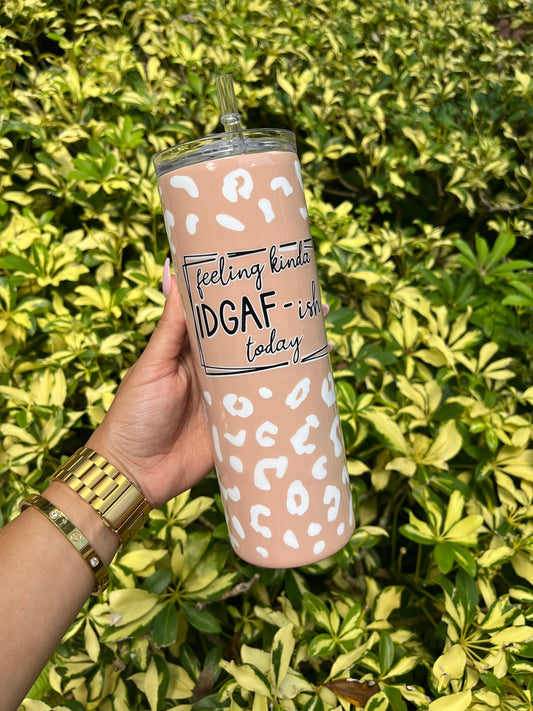 Feeling Kinda Leopard Tumbler Stainless Steel Tumbler Personalize It By Belle 