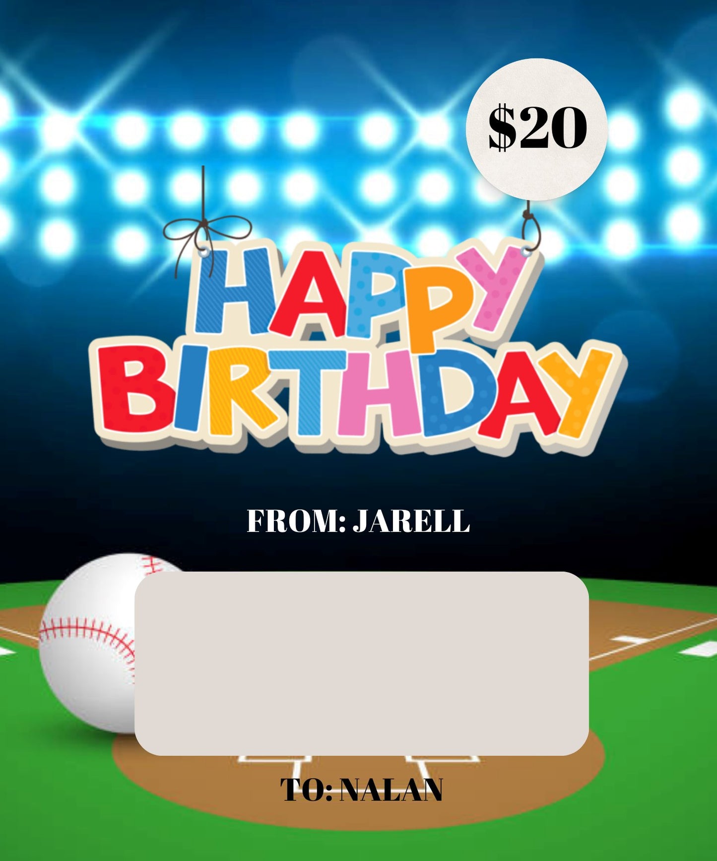 Happy Birthday Personalized Money Cash Holder Gift Card Party Supplies Personalize It By Bel 