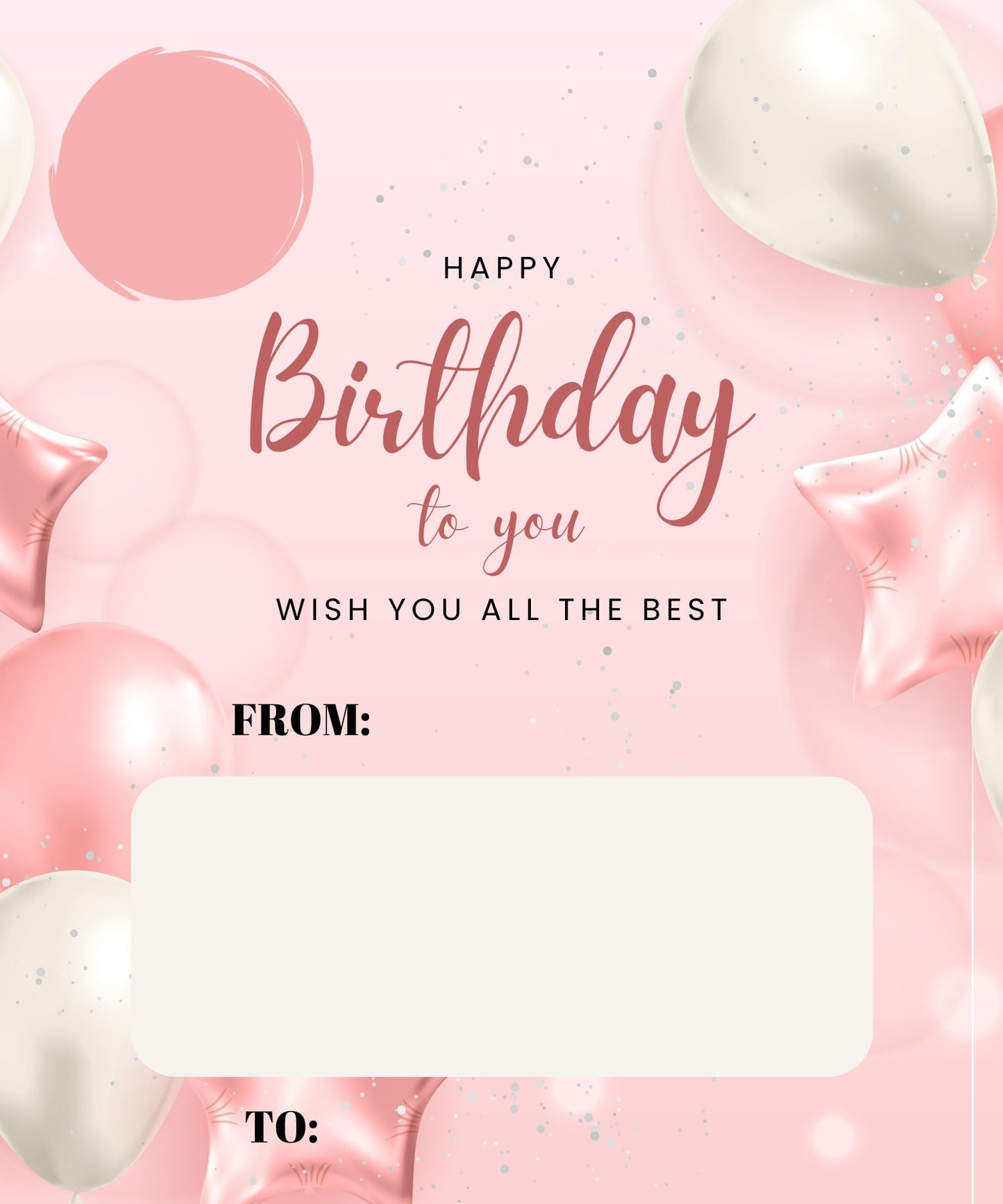 Happy Birthday Personalized Money Cash Holder Gift Card Party Supplies Personalize It By Bel 