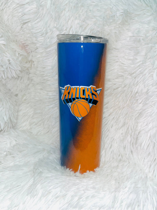 Knicks Basketball Stainless Tumbler Stainless Steel Tumbler Personalize It By Belle 