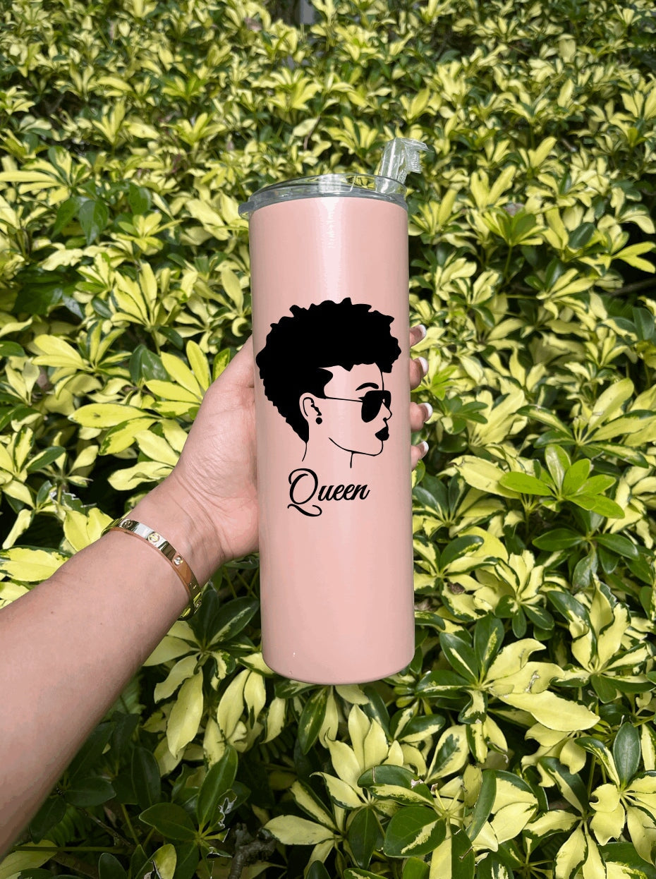 Melanin Vibe Tumbler Stainless Steel Tumbler Personalize It By Belle 