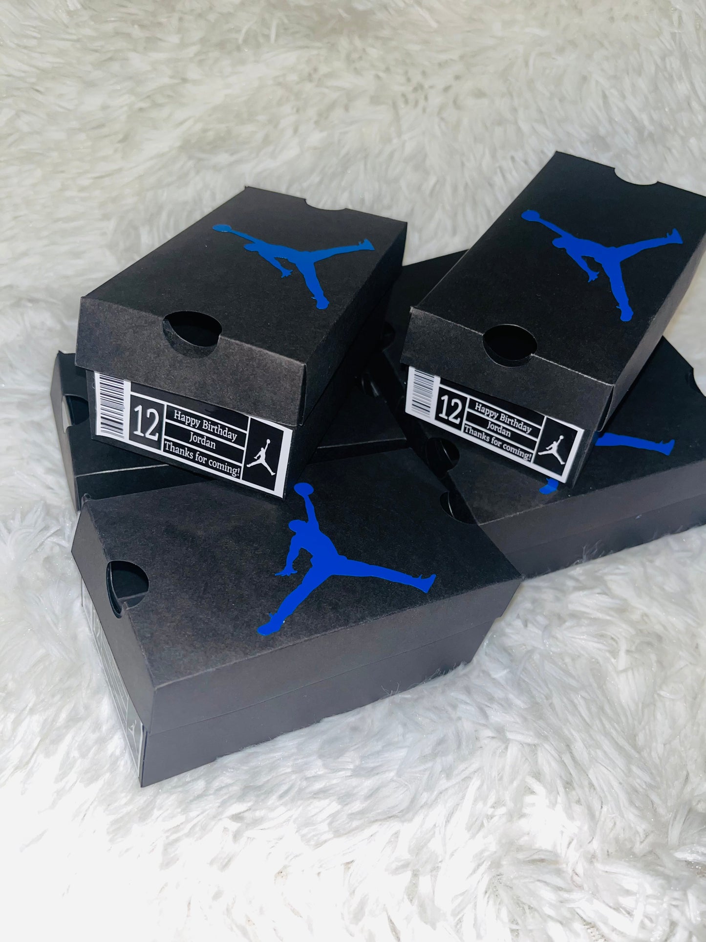 Mini Jordan Favor Boxes (15) Party Supplies Personalize It By Belle, LLC 