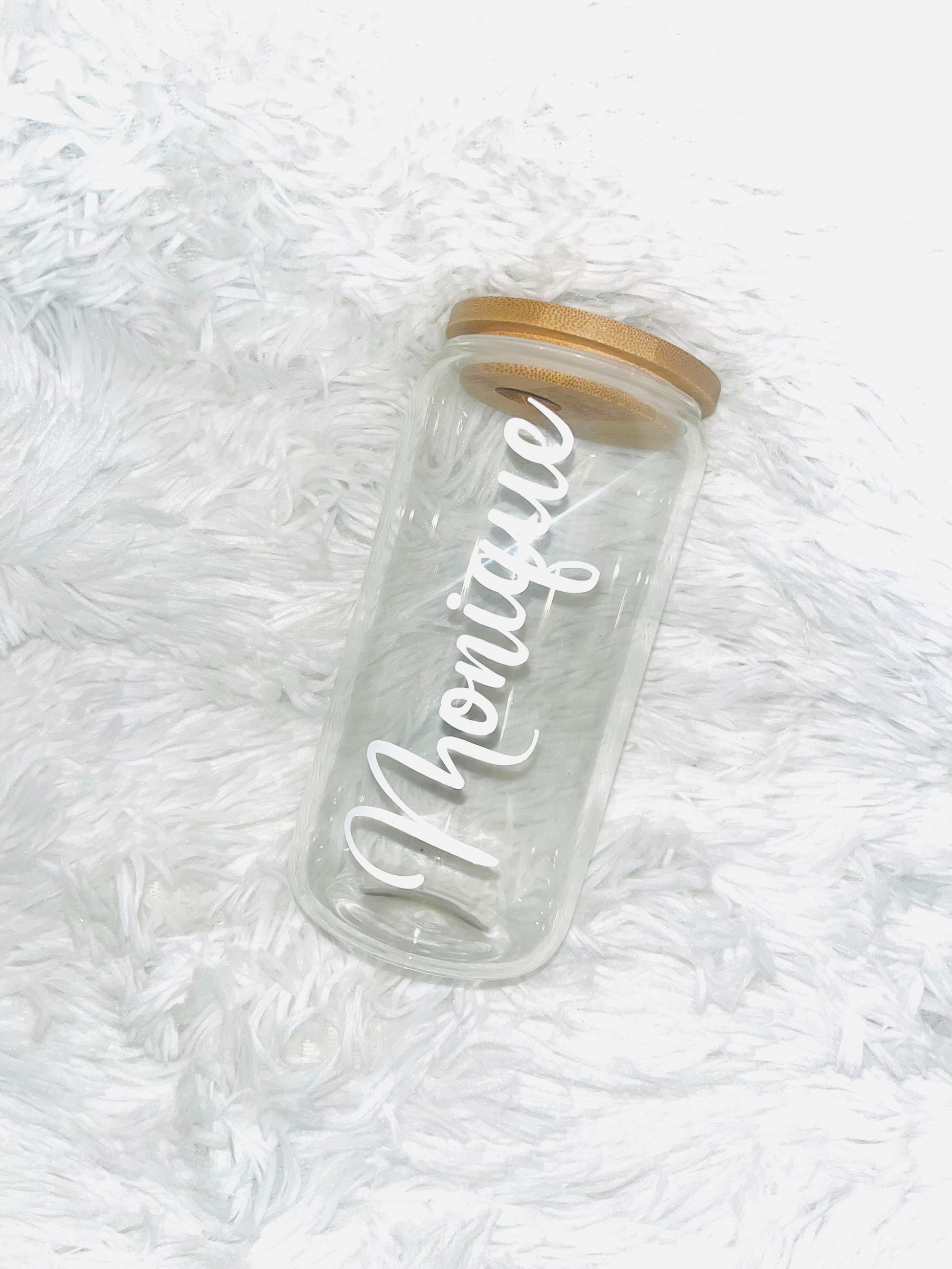 Personalized Glass Can Tumbler Beer Mug Glass Personalize It By Belle 