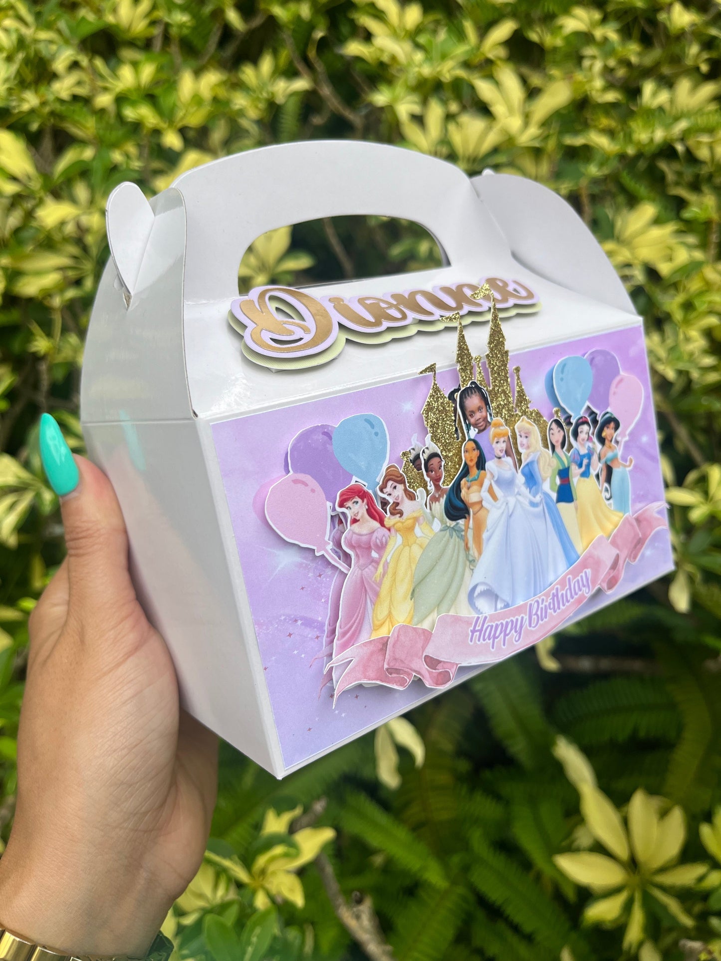 Princess Treat Gable Boxes (12) Party Supplies Personalize It By Belle 