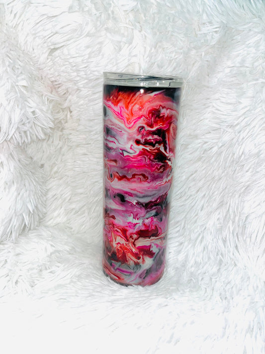 Red Marble Stainless Tumbler Stainless Steel Tumbler Personalize It By Belle 