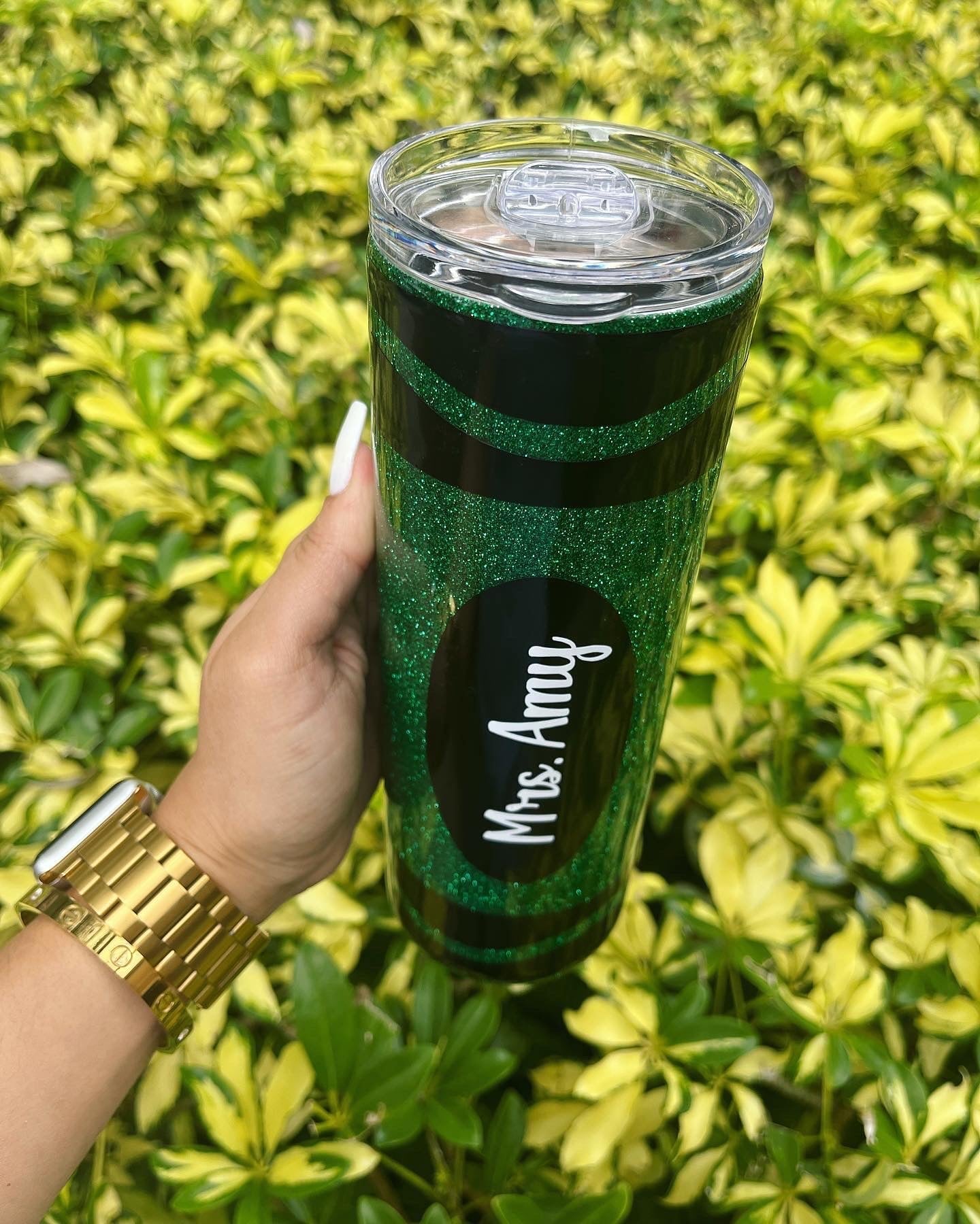 Sparkle Crayon Tumbler Stainless Steel Tumbler Personalize It By Belle, LLC 