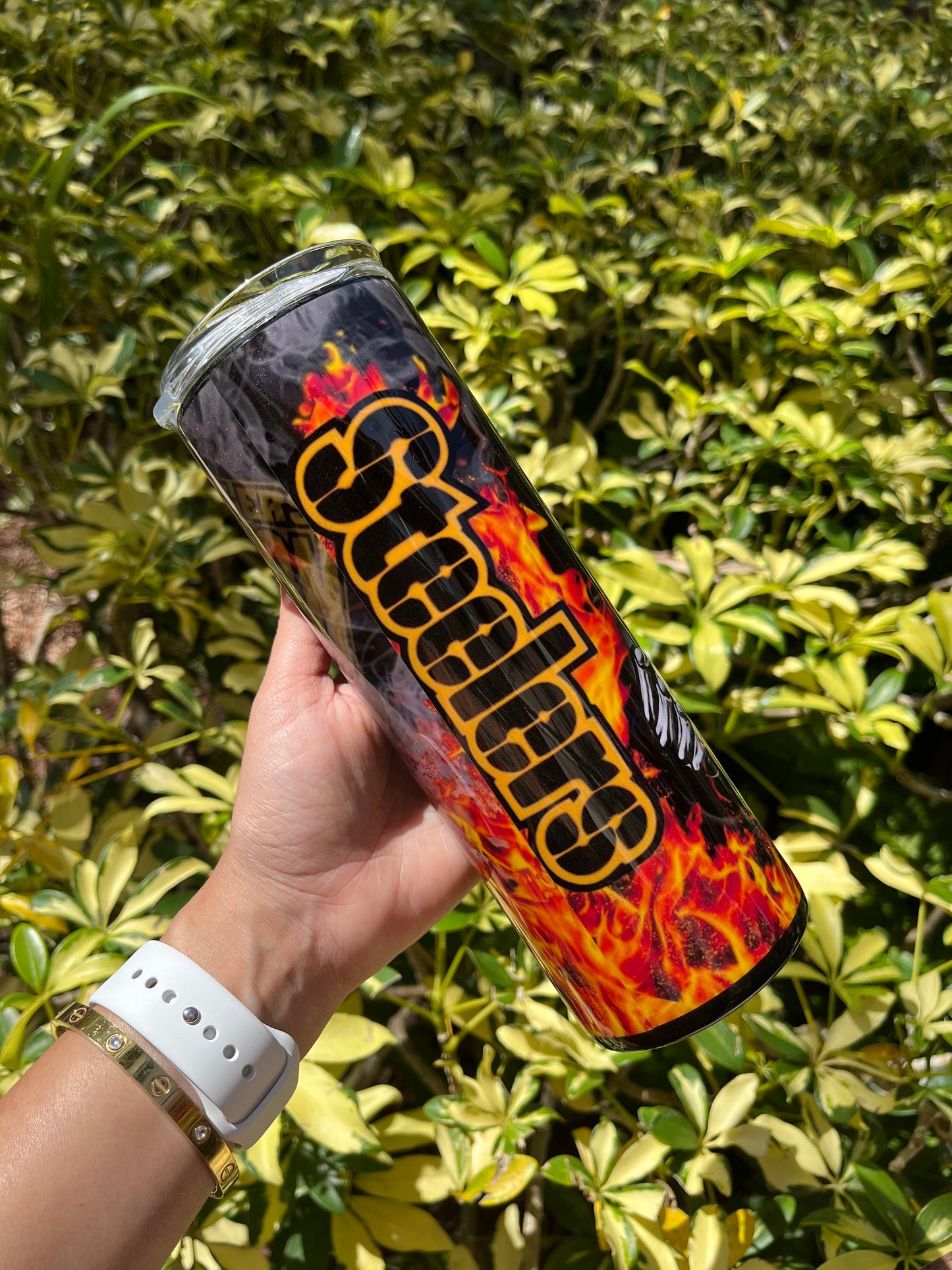 Steelers Fire Tumbler Stainless Steel Tumbler Personalize It By Belle 