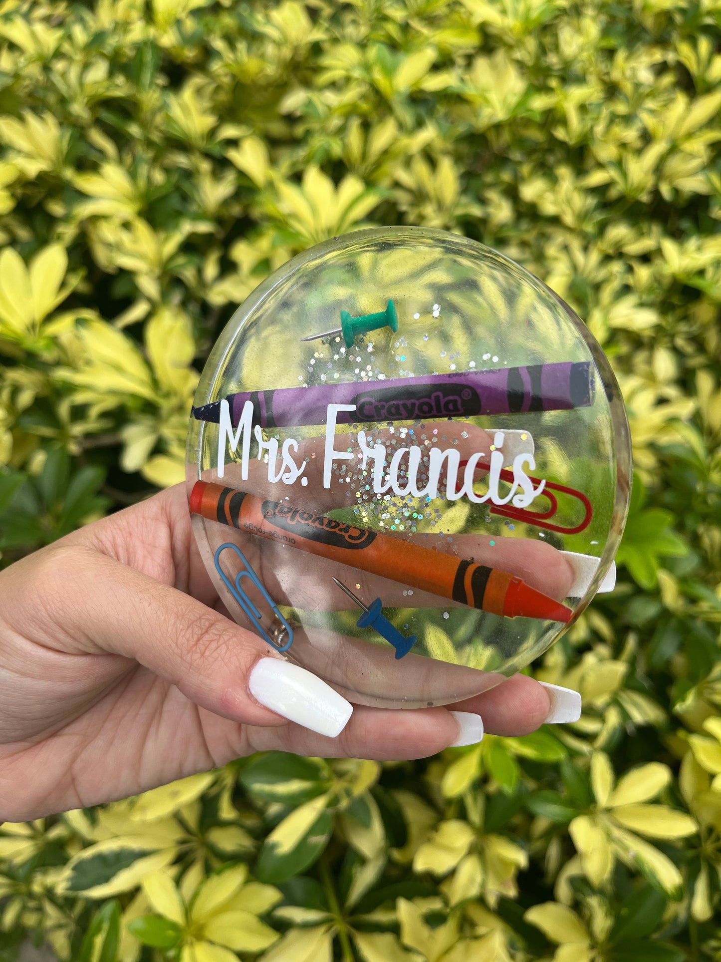 Teacher Clear Coaster Coasters Personalize It By Belle, LLC 
