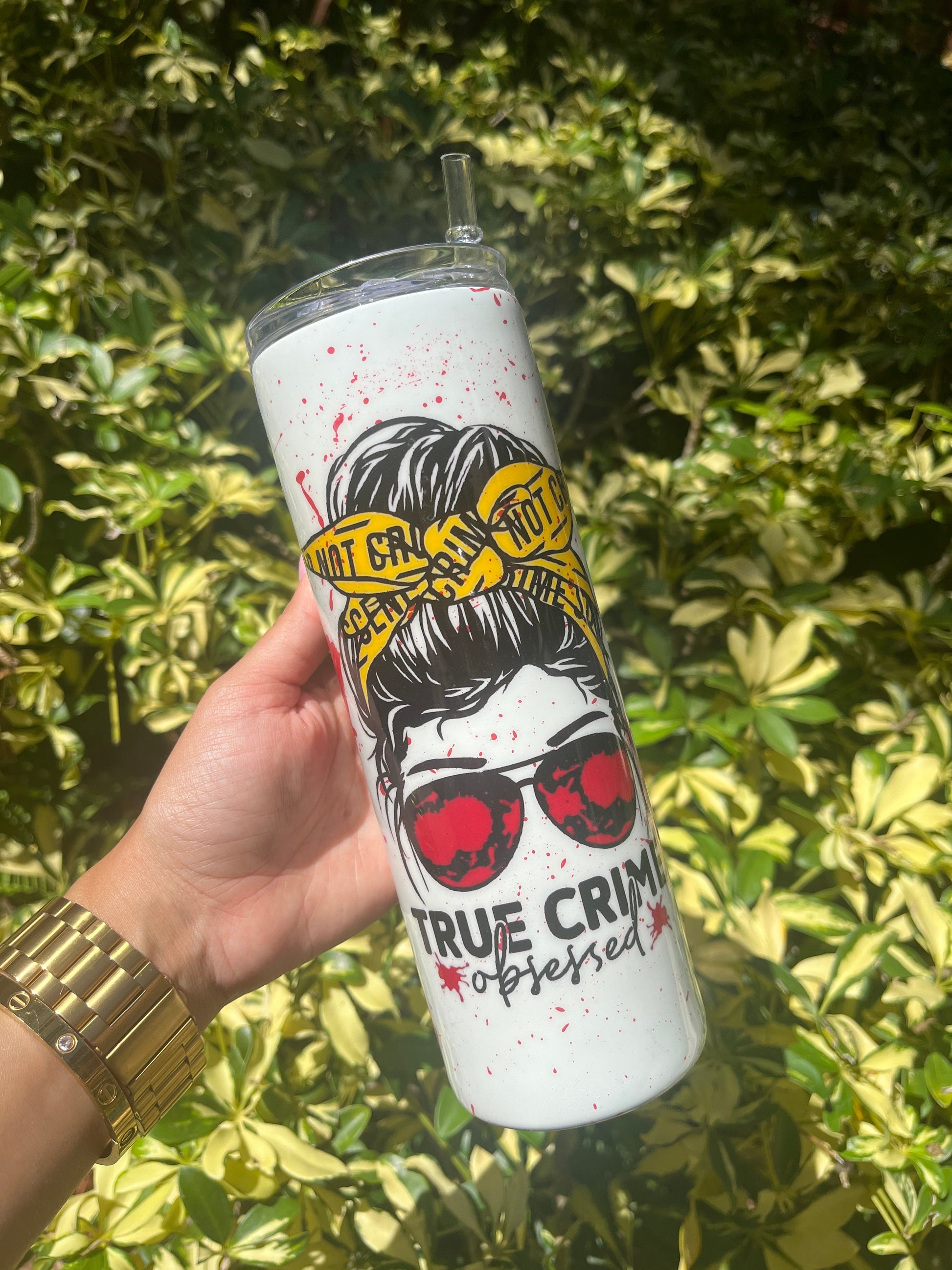 True Crime Bow Tumbler Stainless Steel Tumbler Personalize It By Belle 