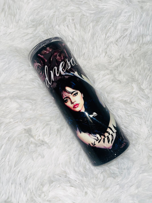 Wednesday Inspired Rose Tumbler Stainless Steel Tumbler Personalize It By Belle