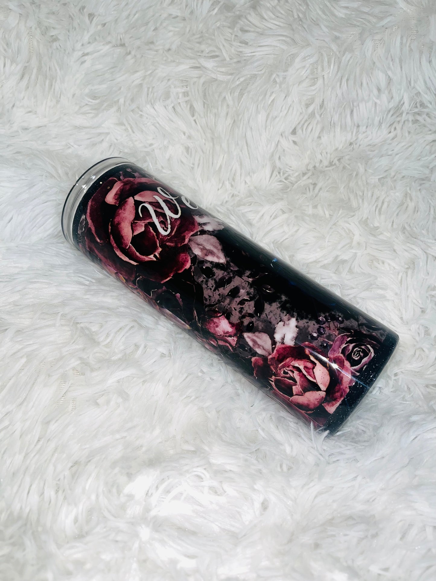 Wednesday Inspired Rose Tumbler Stainless Steel Tumbler Personalize It By Belle 